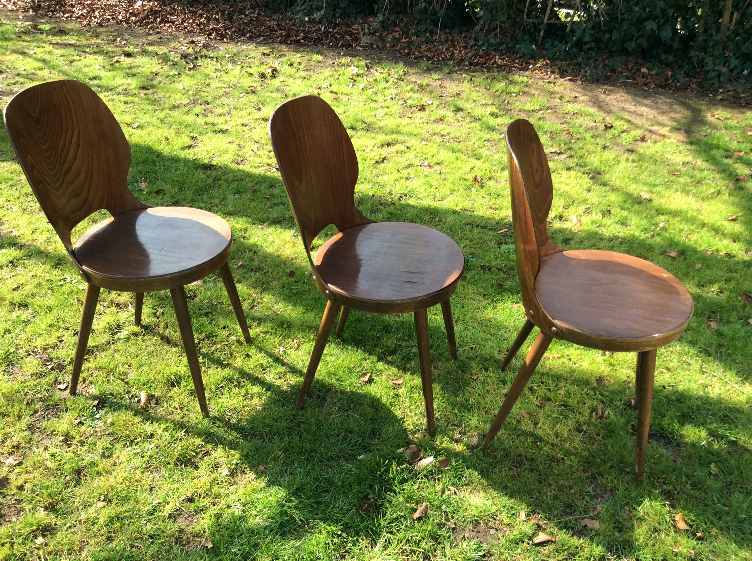 3 bistro chairs