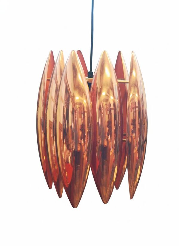 Fog and Morup, plafonnier en cuivre, modèle Kastor. Conception par Jo Hamme