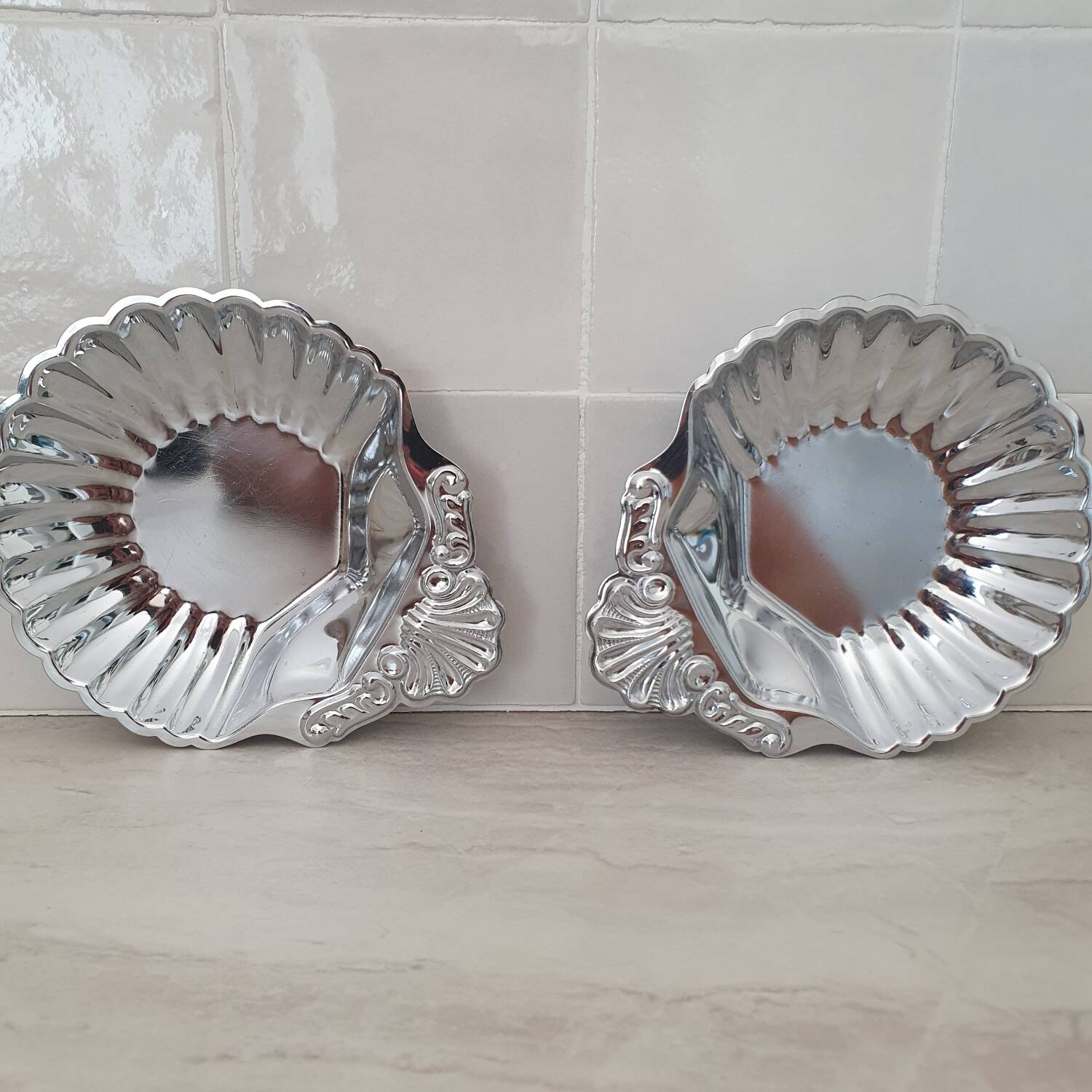 Coupelles / Vide poche Coquille Saint Jacques en inox