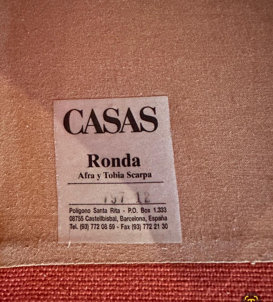 Pair of vintage Ronda armchairs by Afra and Tobia Scarpa