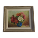 Tableau huile bouquet de fleurs