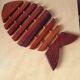 Dessous de plat poisson en bois