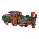 Vintage metal collector's locomotive.