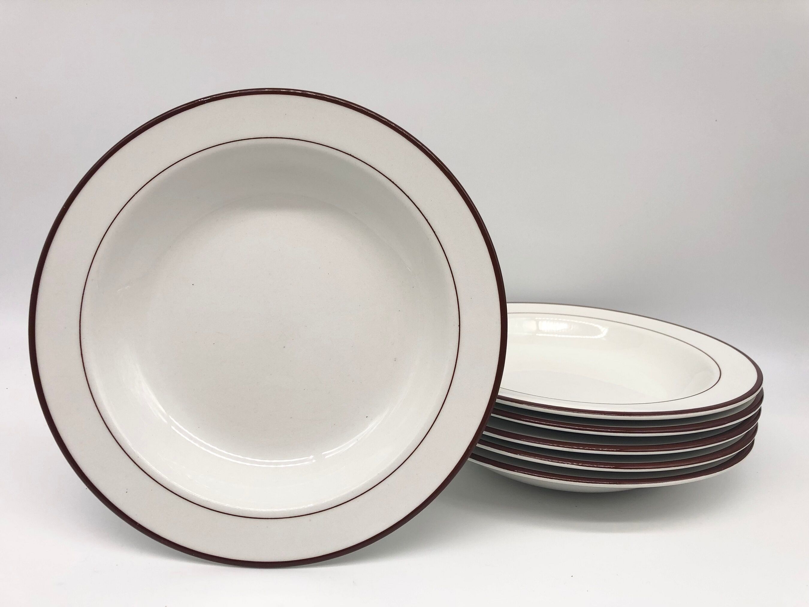 6 assiettes creuses “ nuova fontebasso”, italie
