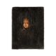 Oil on canvas, portrait in chiaroscuro, 19th century.