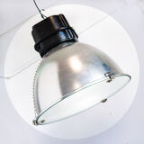 Industrial aluminum pendant light. Modified for E-27 bulb.