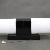 Mid-century wall light in bakelite and glass, 1960s