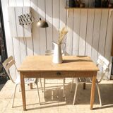 Table de ferme en chêne massif