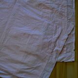 Suite of two pink embroidered pillowcases