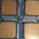 4 vintage industrial Mullca stools, workshop, school