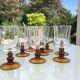 Set of 8 vintage wine glasses