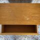 Vintage 1970s Wooden Nightstand with Case + Drawer