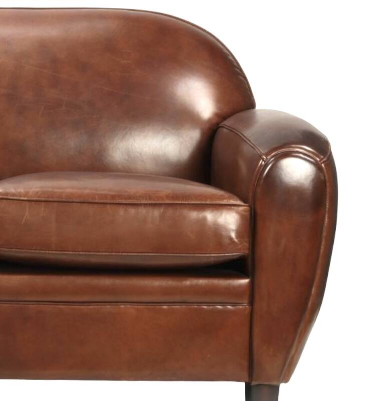 Vintage leather club sofa