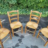 Set of 4 mulched chairs by Georges Robert