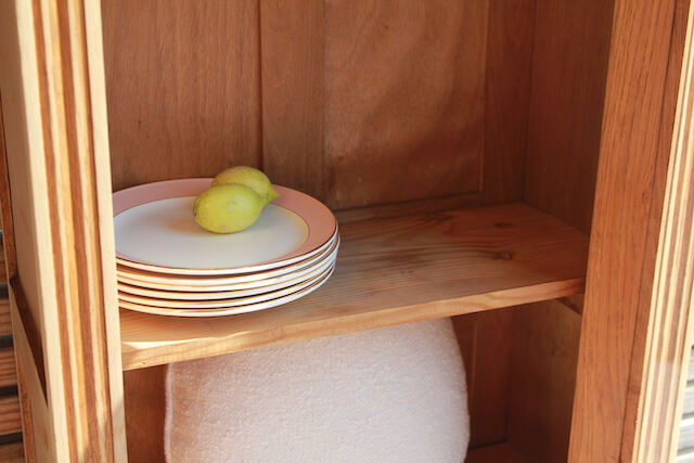 Art Deco oak hosiery