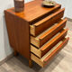 Scandinavian teak chest of drawers with 4 drawers