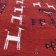 Hand-woven kilim rug with Berber patterns