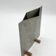 Sculptural brushed aluminium vase, 1980s