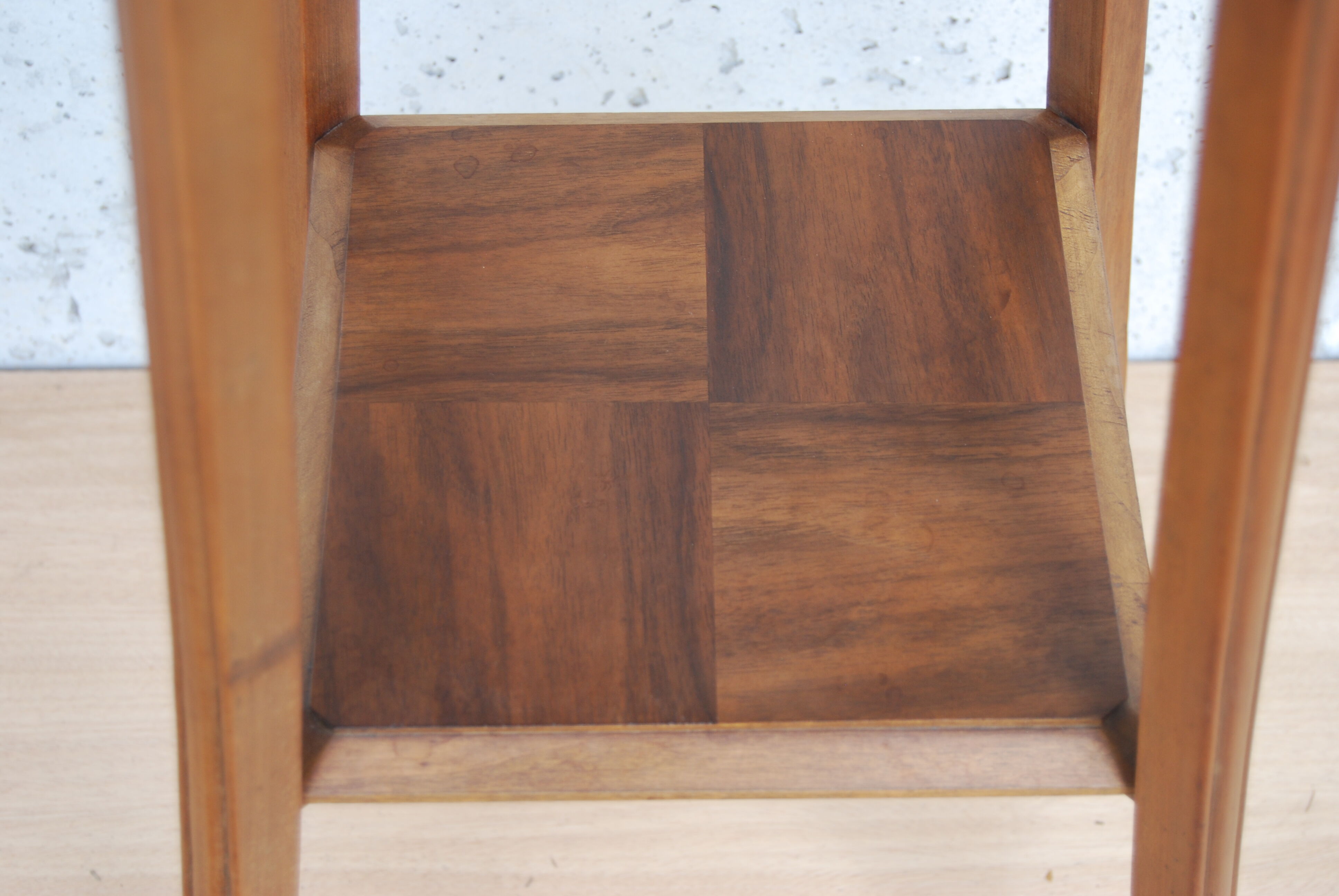 Saddle art deco walnut