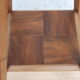 Saddle art deco walnut