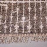 Taupe Beni Ourain rug, Moroccan rug 150/250cm