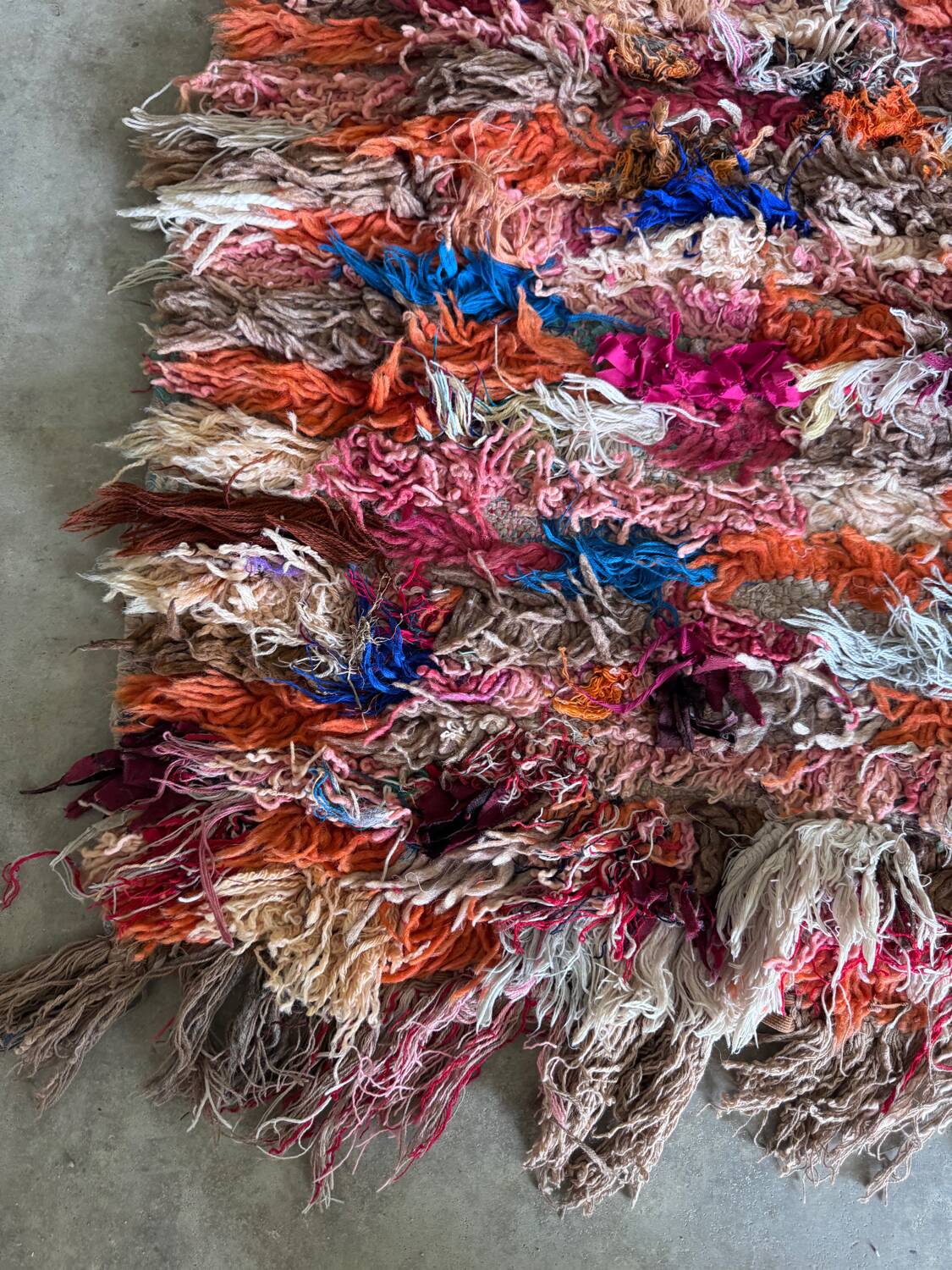 Antique multi-colored Berber rug