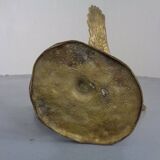 French Swan Coffee Table in Brass and Glass, 1960s