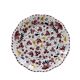 Assiette 25cm fleurs rouge