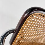 Tubular Frame and Cane Cantilever Dining Chair, Italy, 1970s