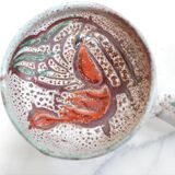 Caquelon vintage ceramic cup, Vallauris, France