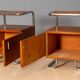 Pair of Chromed Nightstands, Vichr & spol, 1950s, Czechoslovakia