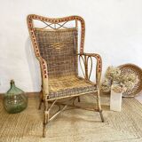 Rattan armchair