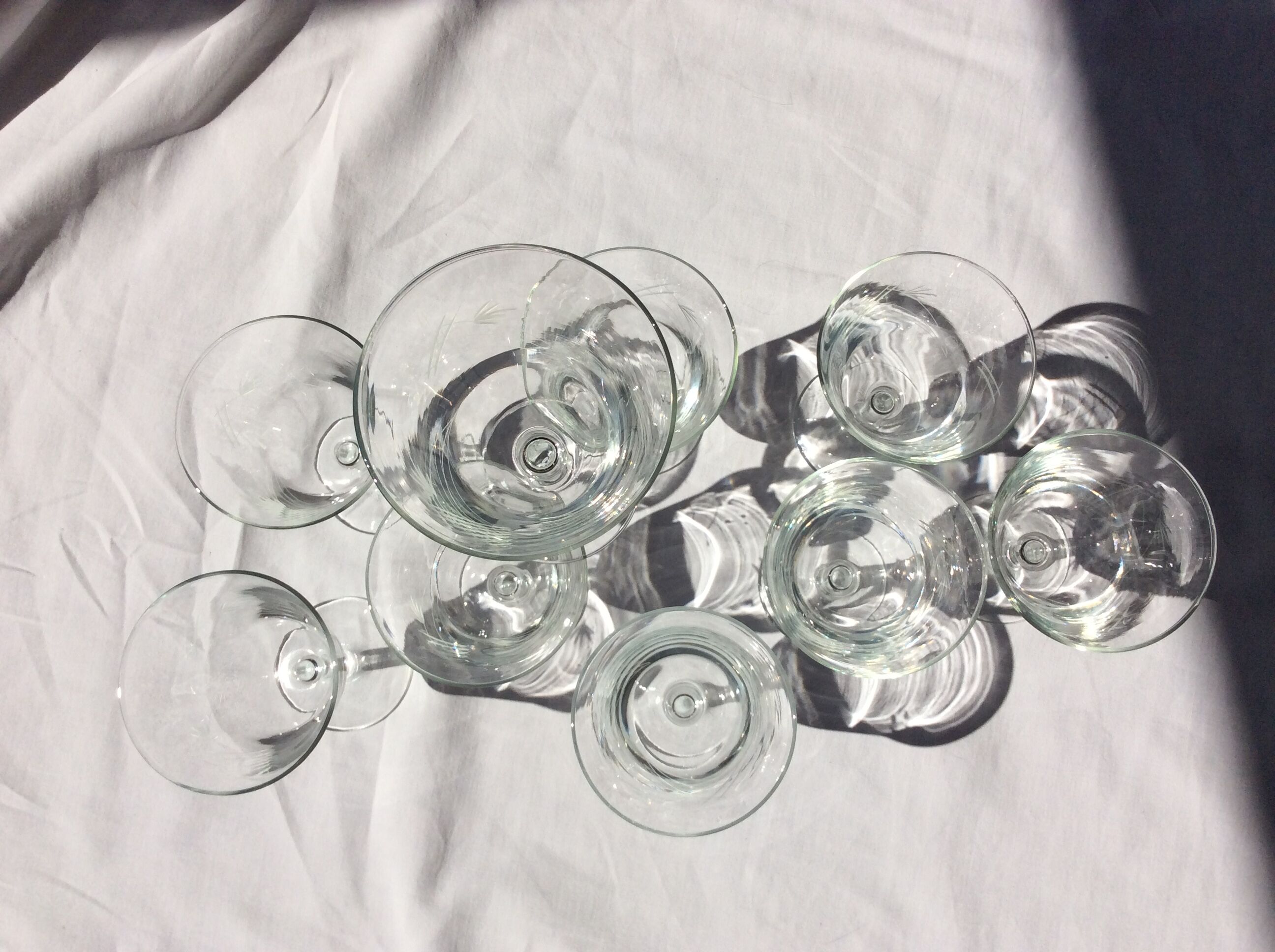 10 engraved foot glasses