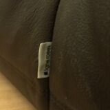 Michel Ducaroy's 2-seater Togo Sofa for Ligne Roset, chocolate leather