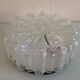 Round ceiling lamp in bubbled glass / vintage 60s-70s