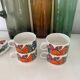 4 coffee cups Villeroy & Boch Acapulco + saucers Year 70