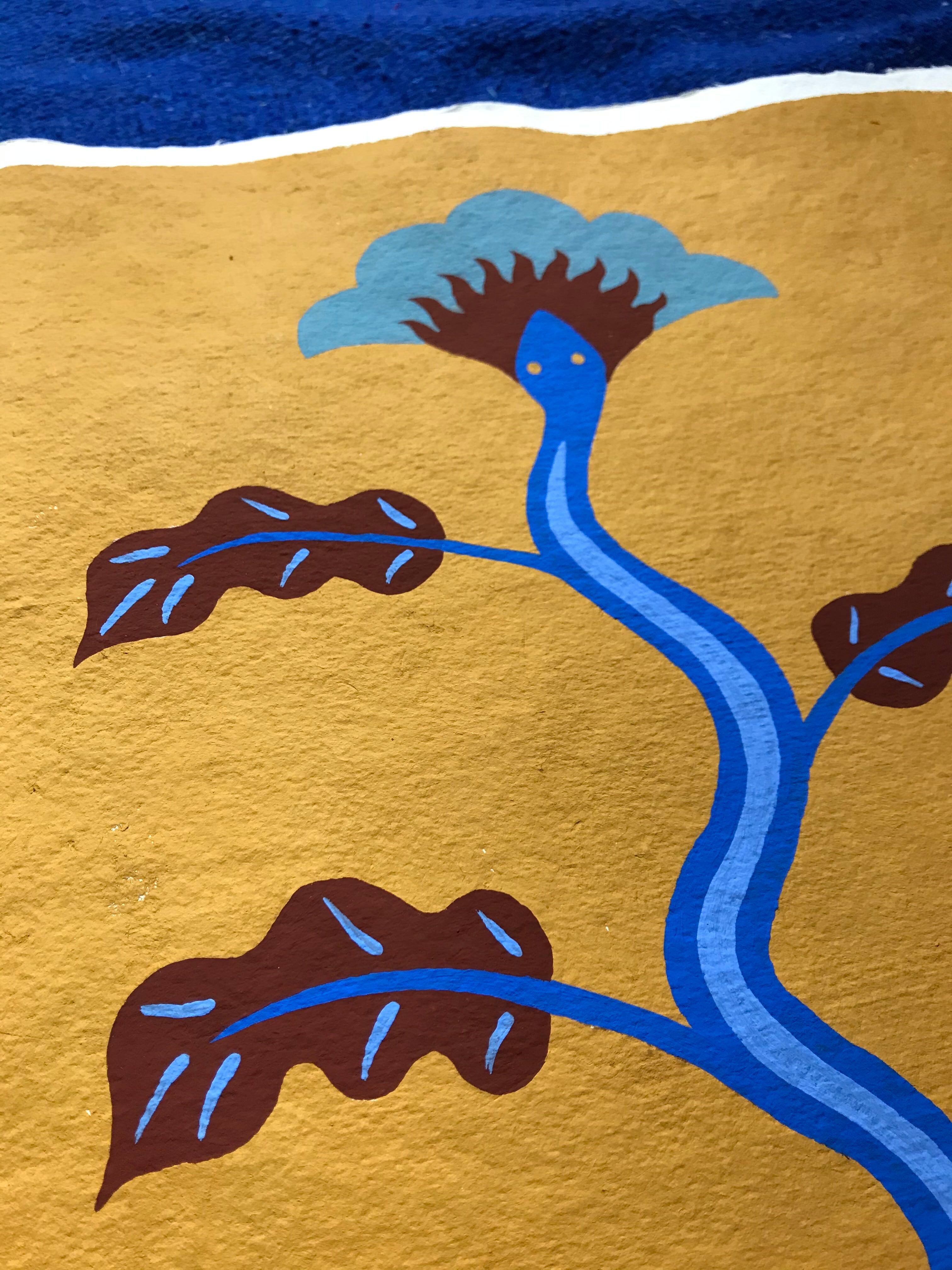 Painting camille cabanes serpent flower