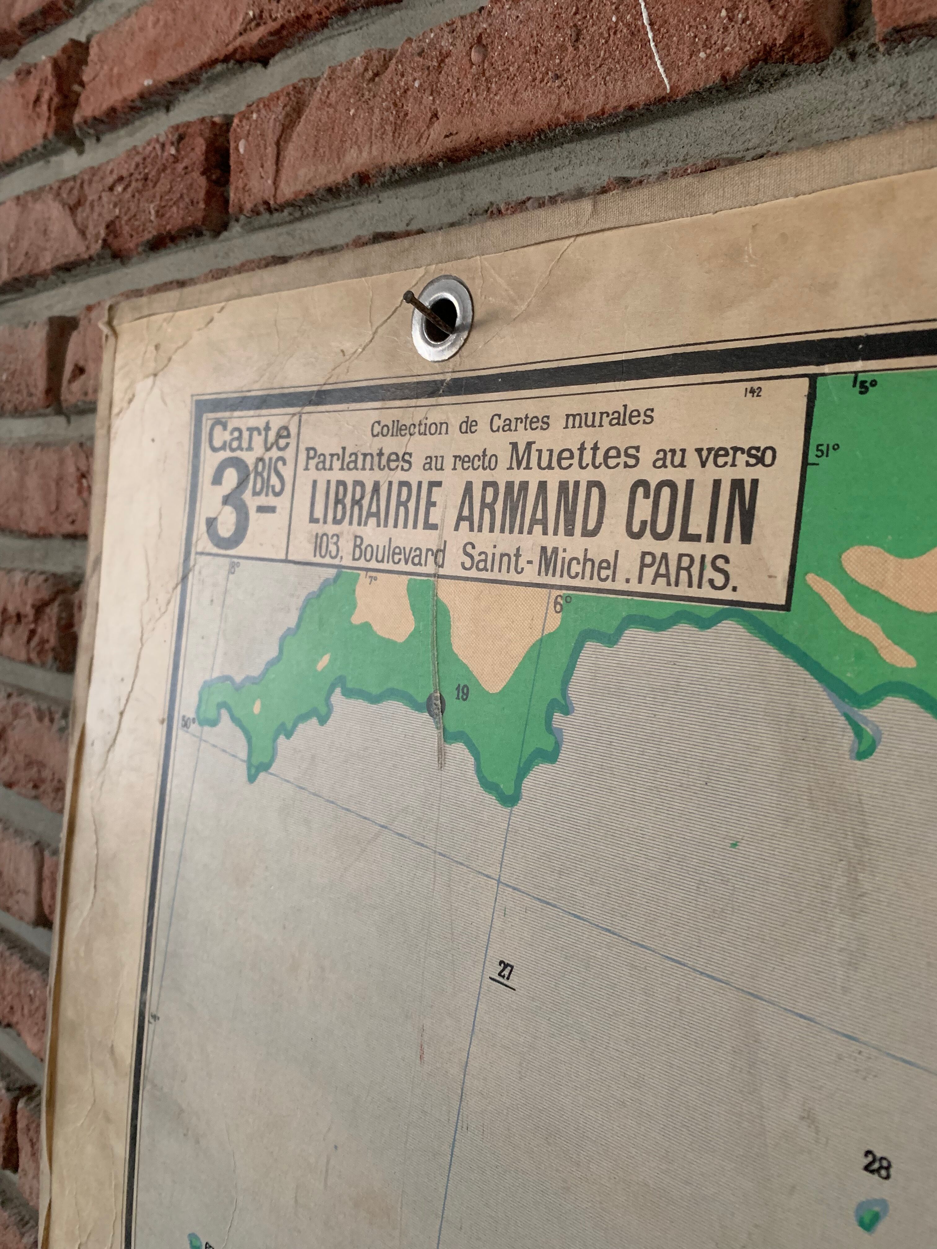 Map France reliefs du sol