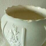 Glazed biscuit earthenware planter