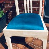 Vintage chairs and white marble design