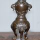 Paire de bougeoirs en bronze période Meiji vers 1870