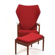 Fauteuil inclinable Cloud Master en teck Ib Kofod-Larsen 1950