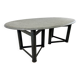 Oval dining table in the manner of Jan Vlug, 1970s