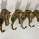 Brass horses coat hooks 1960’s, set of 4