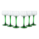 Set of wine glasses, Italian design, 1970s, production: Italy