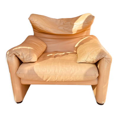 Fauteuil Maralunga de Vico Magistretti pour Cassina, Italie 1972