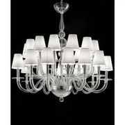 Chandelier en verre de Murano transparent par Simoeng pour Simoeng