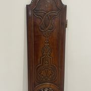 Clock door carved and openwork wood