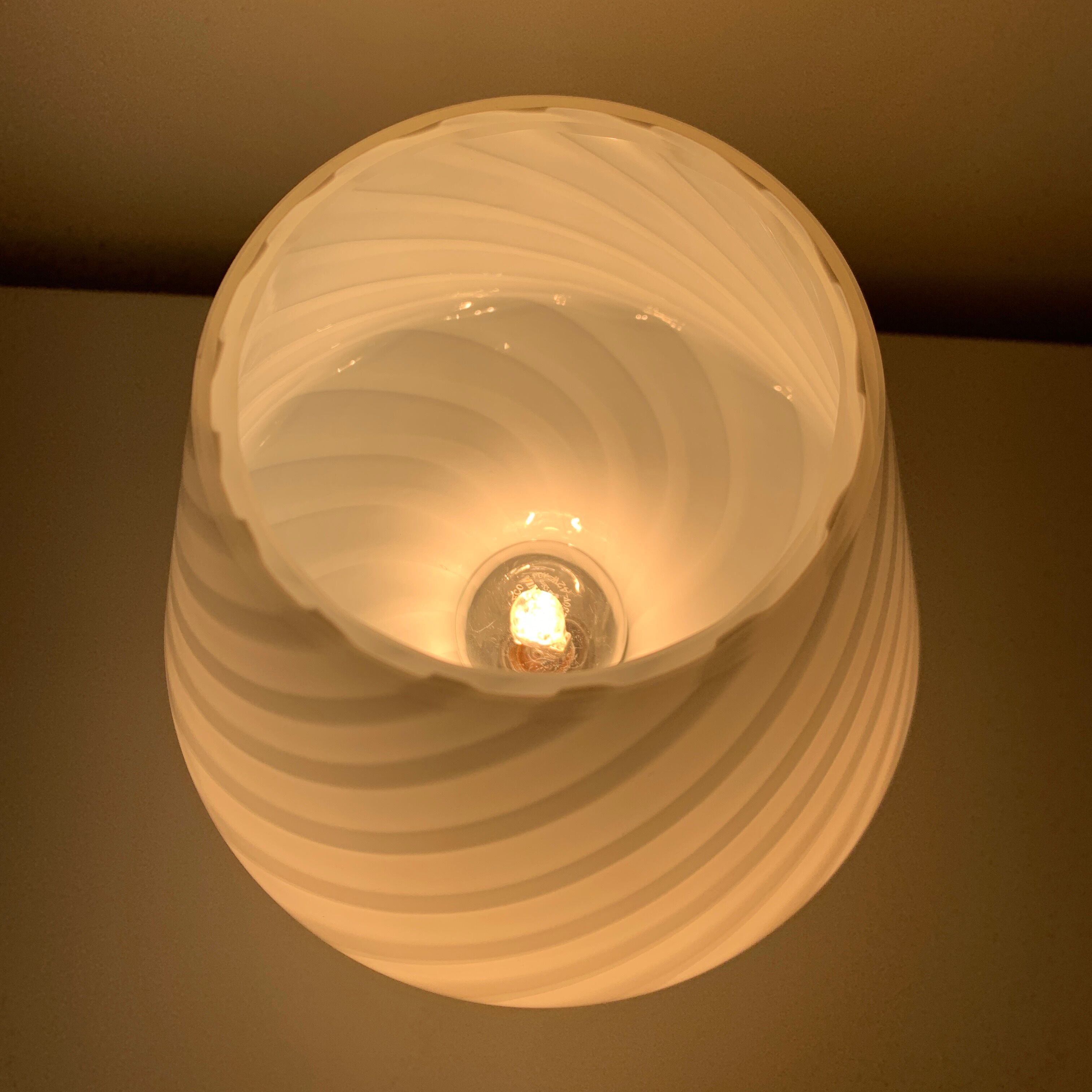 Lampe Vetri Murano verre champignon
