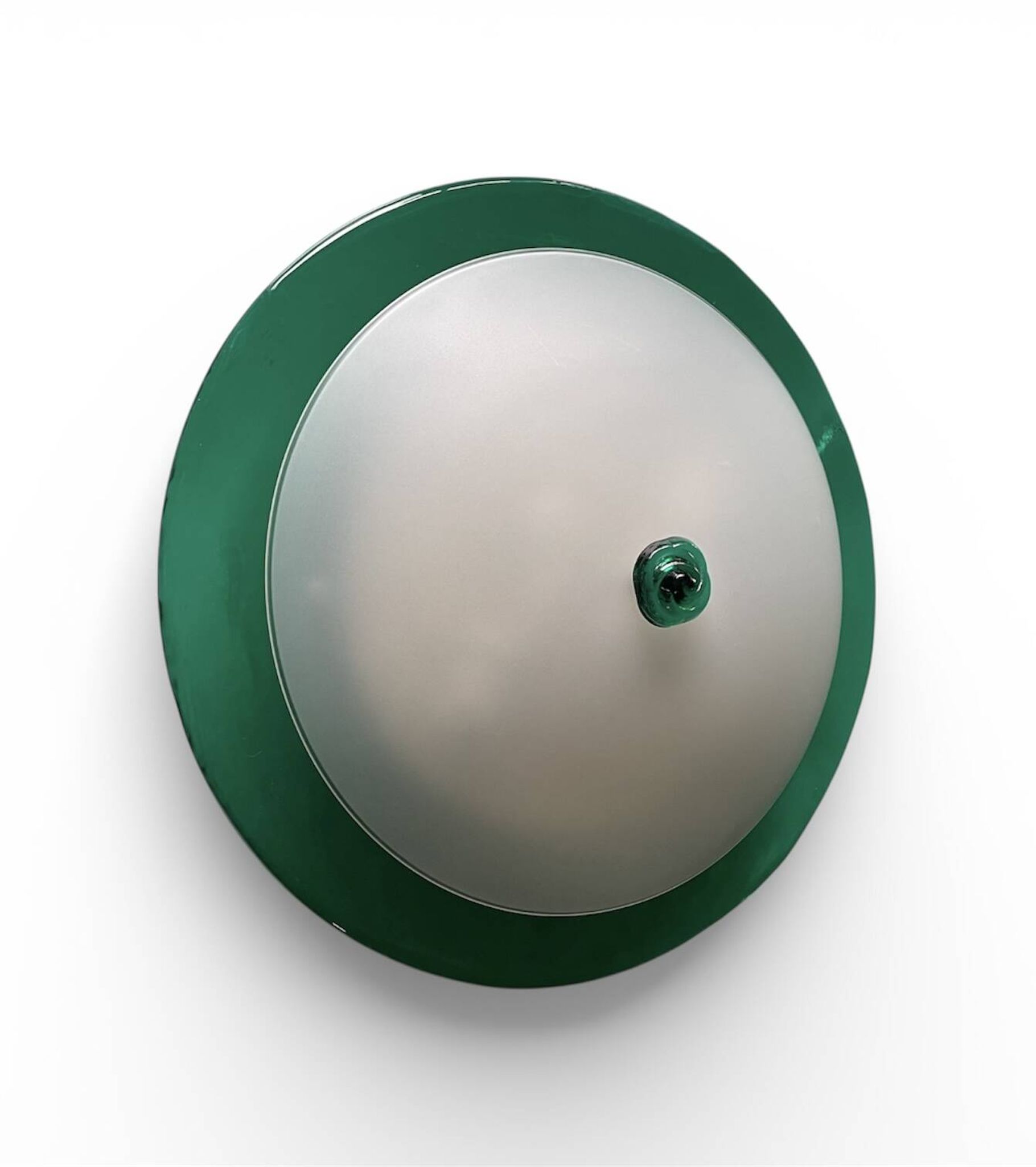 Italian design glass wall light post-modern 1980 Alberto Giberti